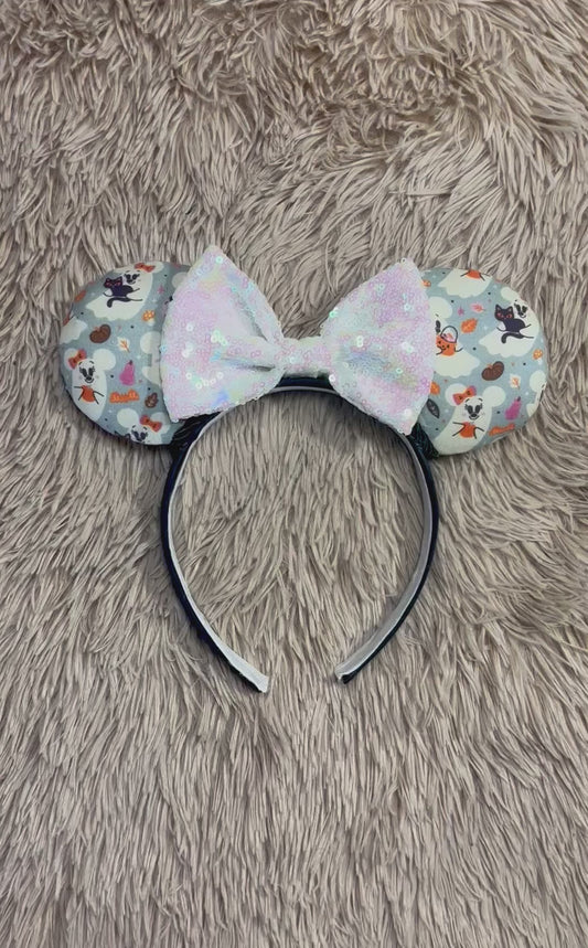 Blue Ghosts Ear Headband