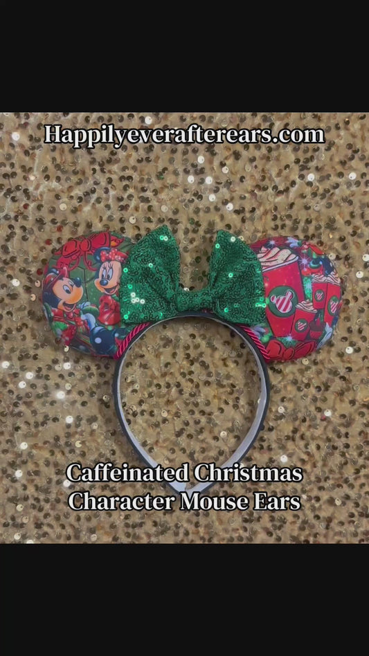 Caffeinated Christmas Ear Headband