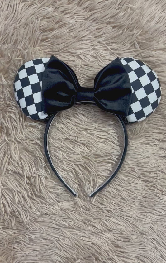 Checkered Ear Headband